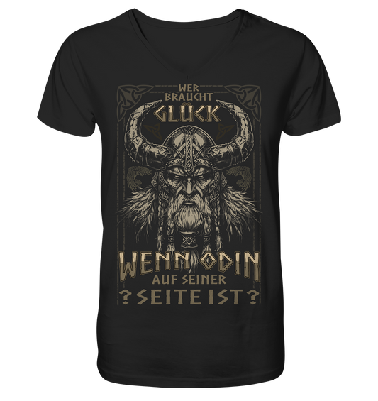 Wer Braucht Glück .... - V-Neck Shirt