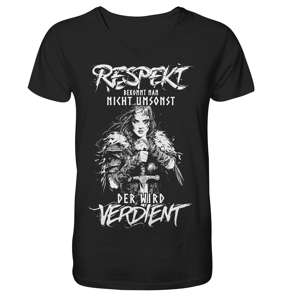 Respekt Bekommt Man Nicht Umsonst - V-Neck Shirt