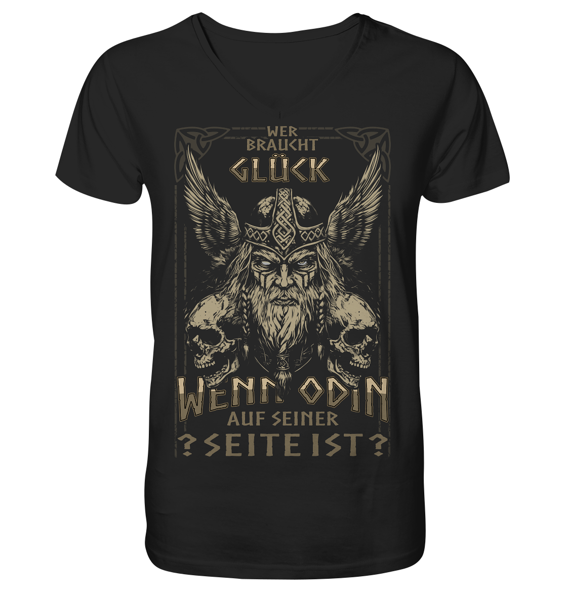 Wer Braucht Glück .... - V-Neck Shirt