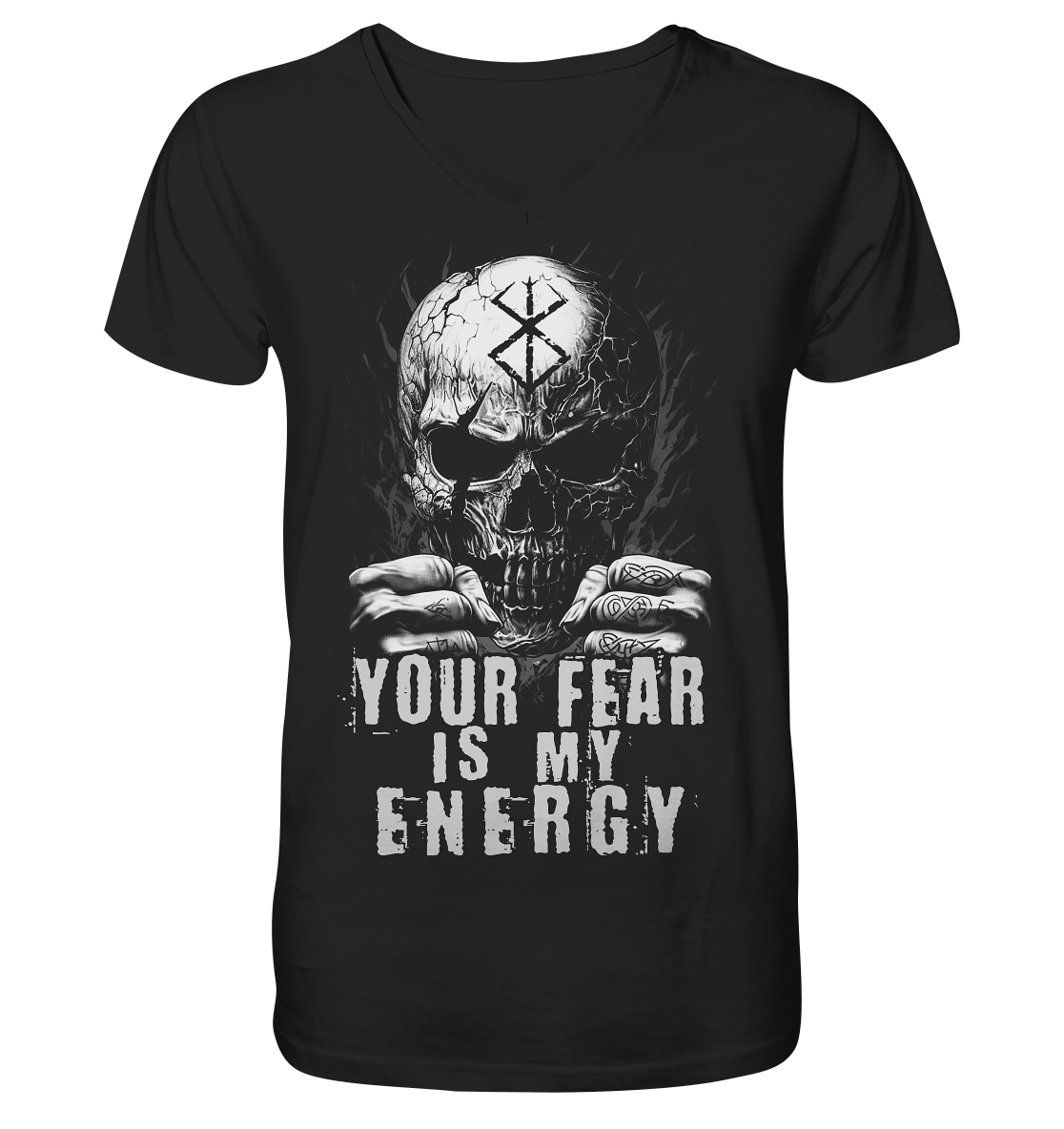 Your Fear Is My Energy - V-Neck Shirt