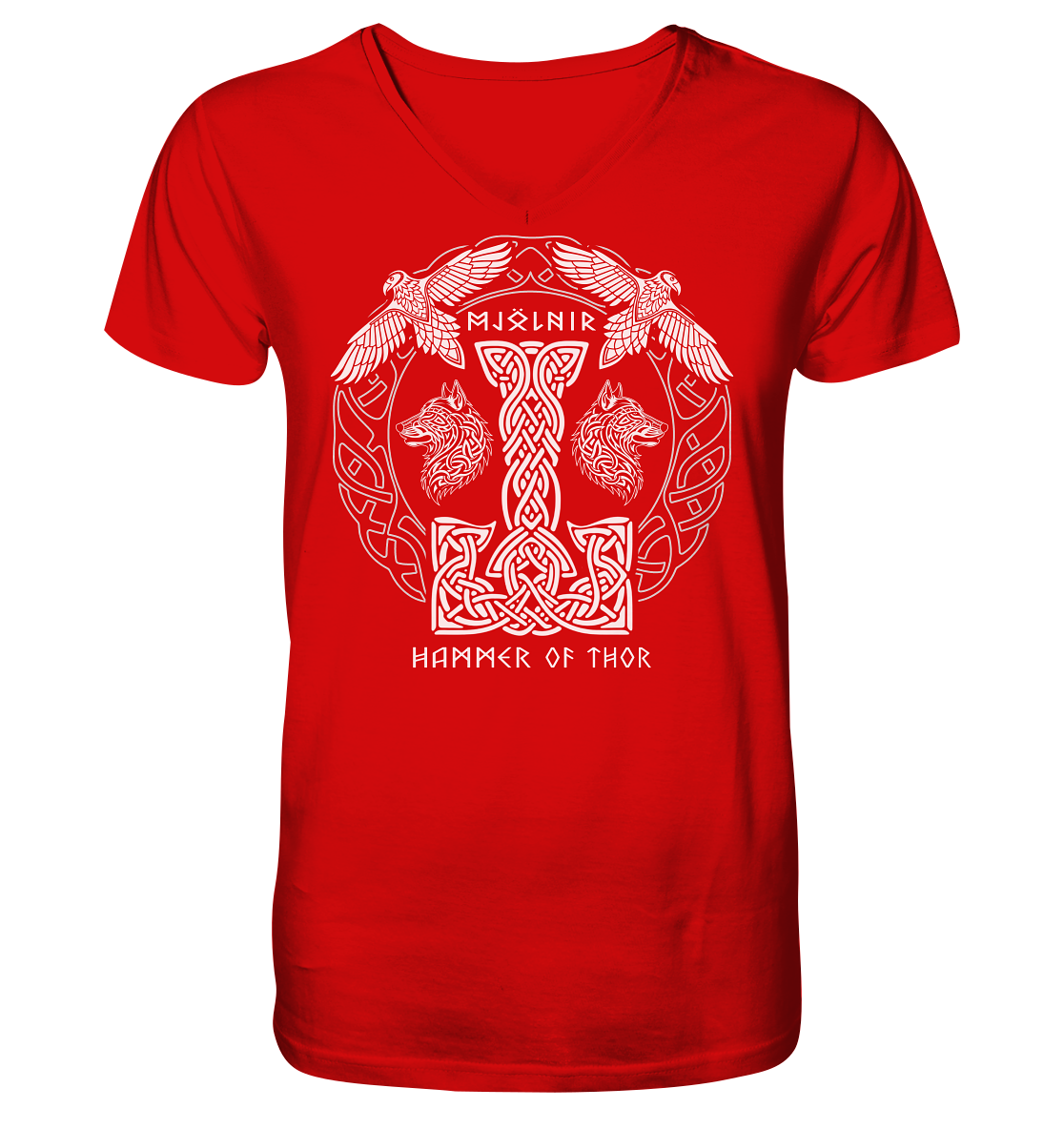 Mjölnir Hammer Of Thor - V-Neck Shirt