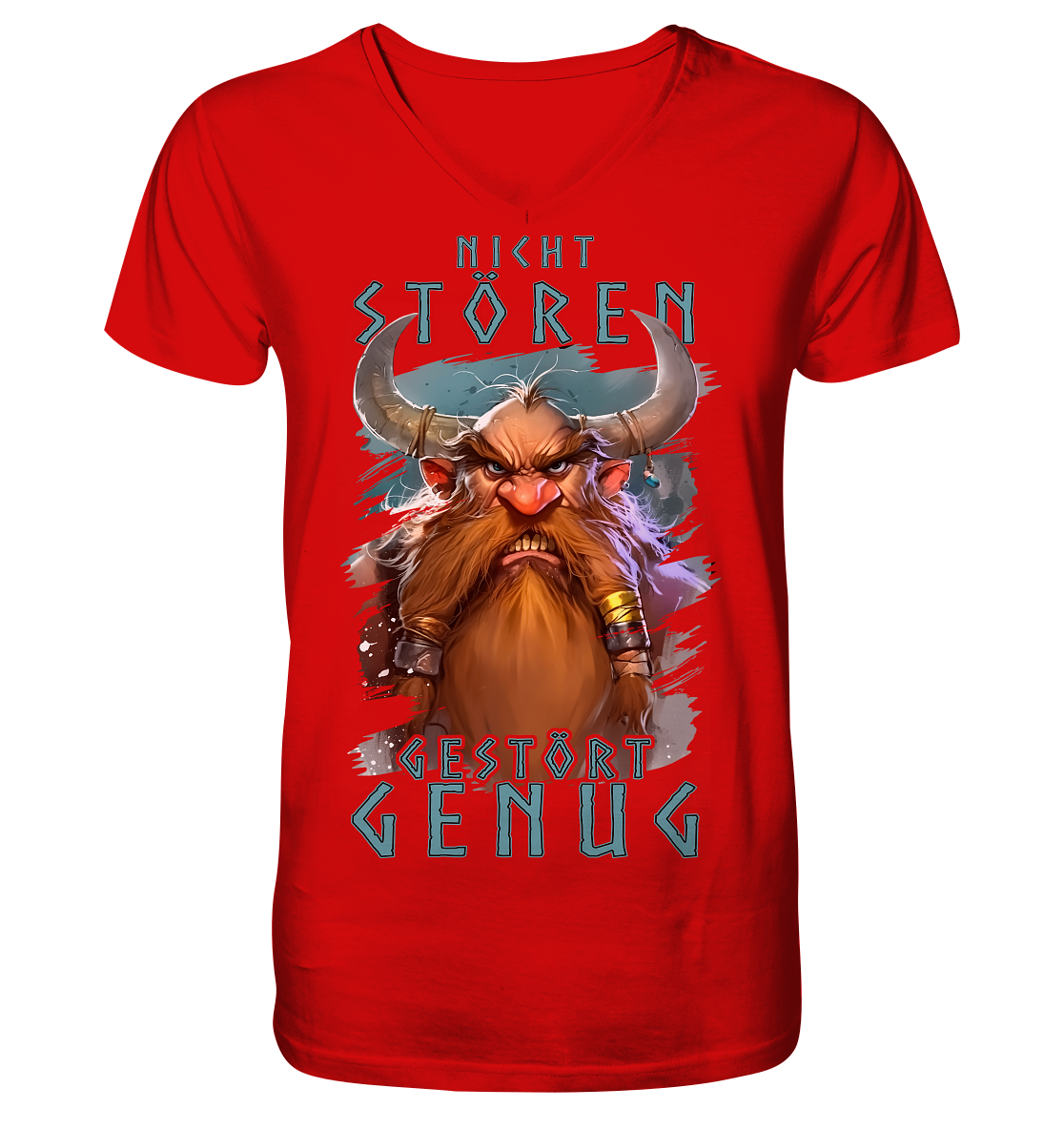 Nicht Stören Gestört Genug - V-Neck Shirt
