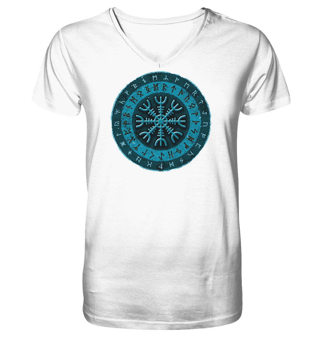 Aegishjalmur - V-Neck Shirt