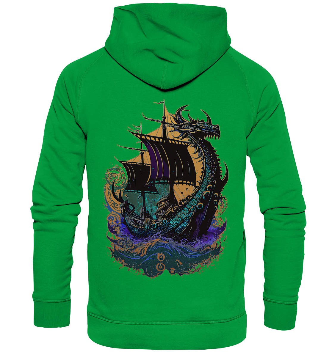 Wikinger Drachenschiff - Basic Unisex Hoodie