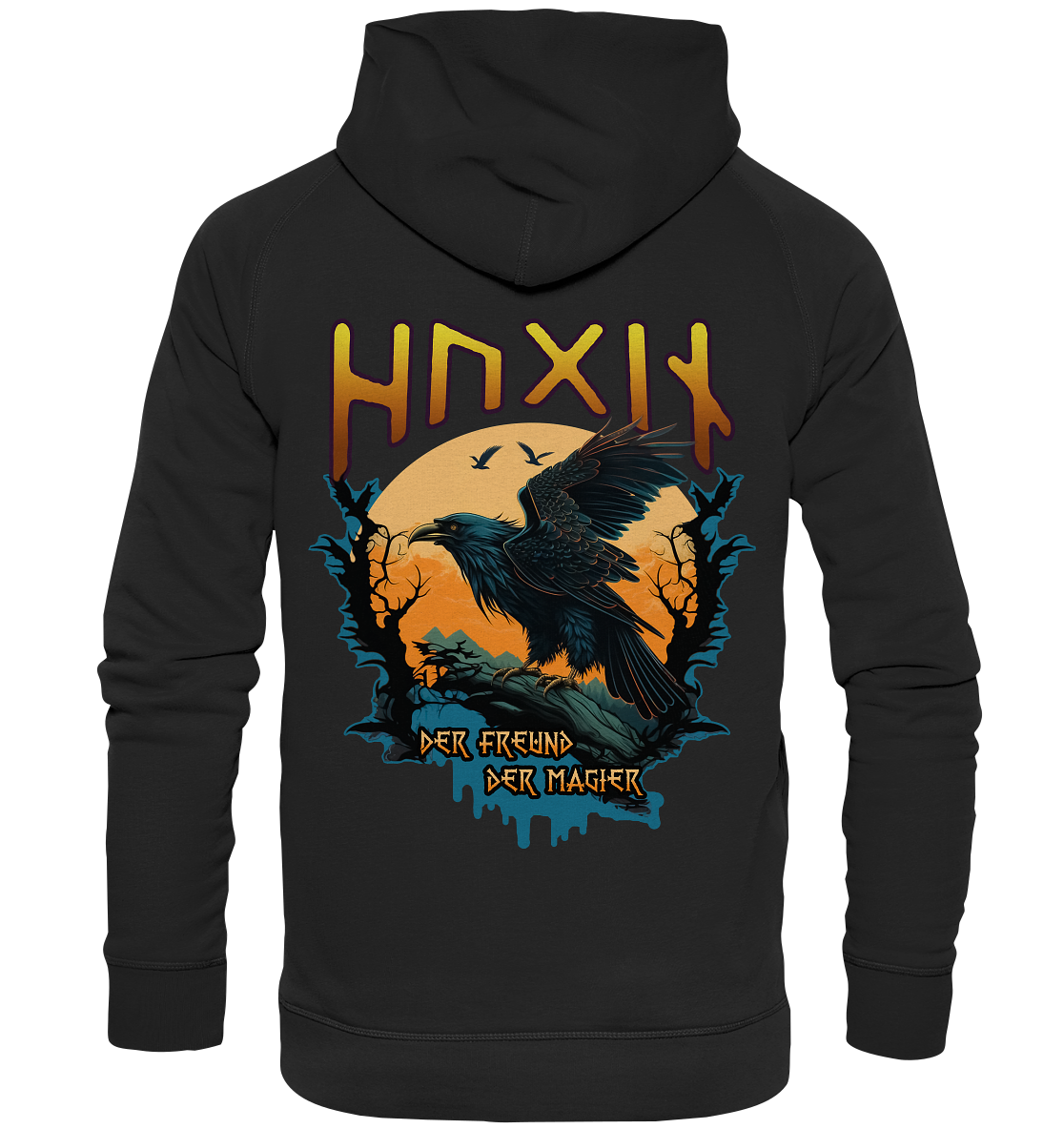 Hugin Der Freund Der Magier - Basic Unisex Hoodie