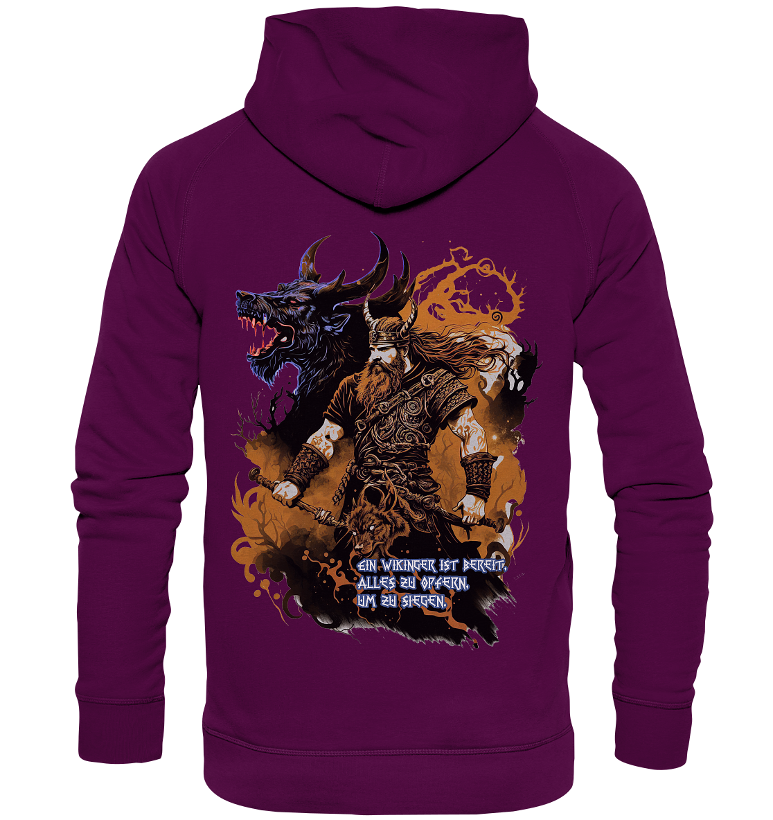 Wikinger Ist Bereit Alles Zu Opfern - Basic Unisex Hoodie