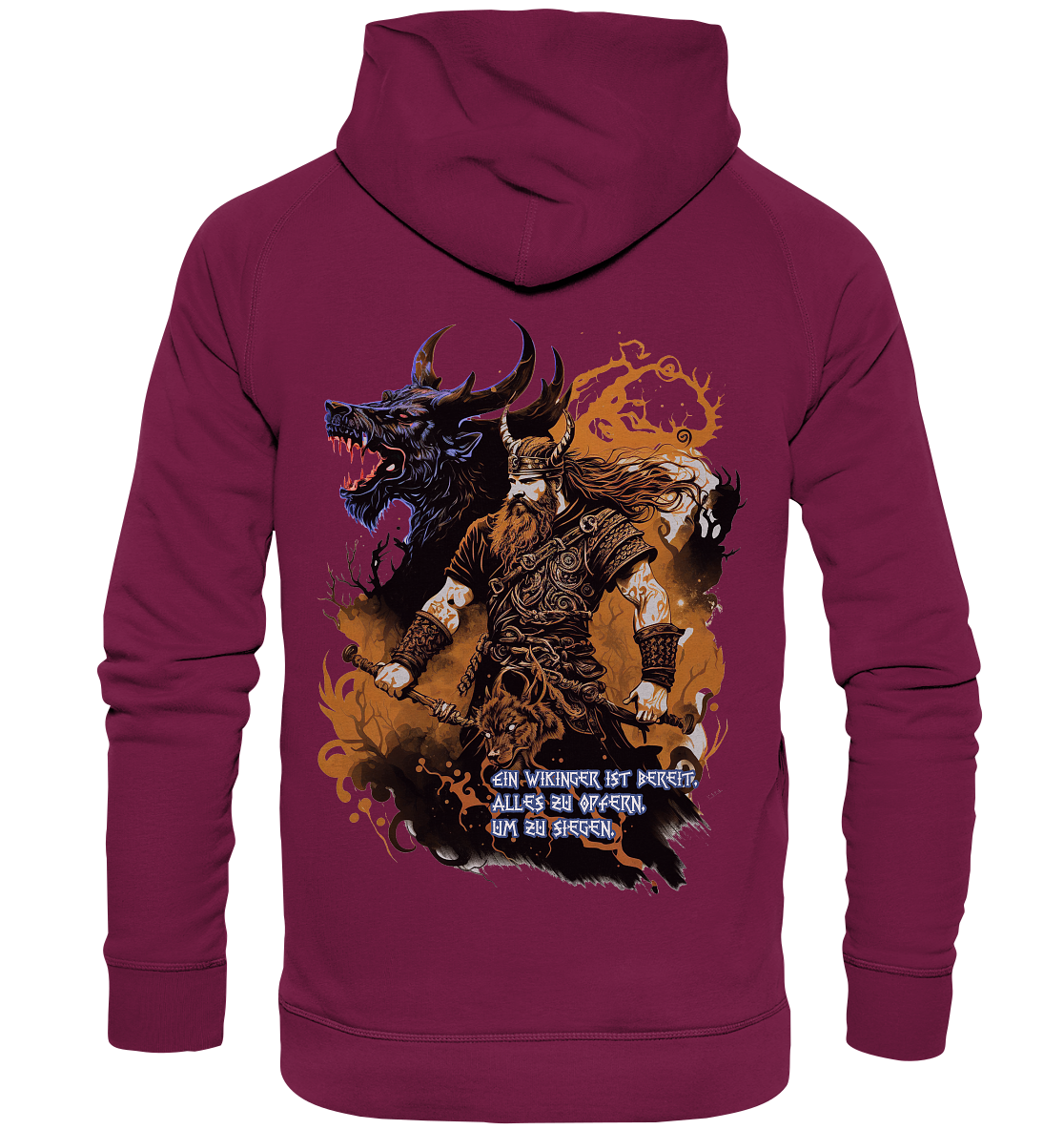 Wikinger Ist Bereit Alles Zu Opfern - Basic Unisex Hoodie