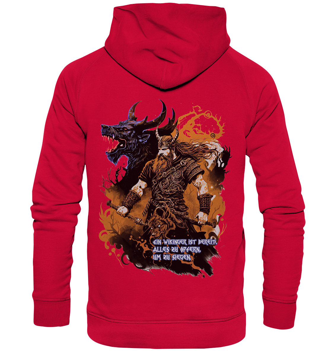 Wikinger Ist Bereit Alles Zu Opfern - Basic Unisex Hoodie