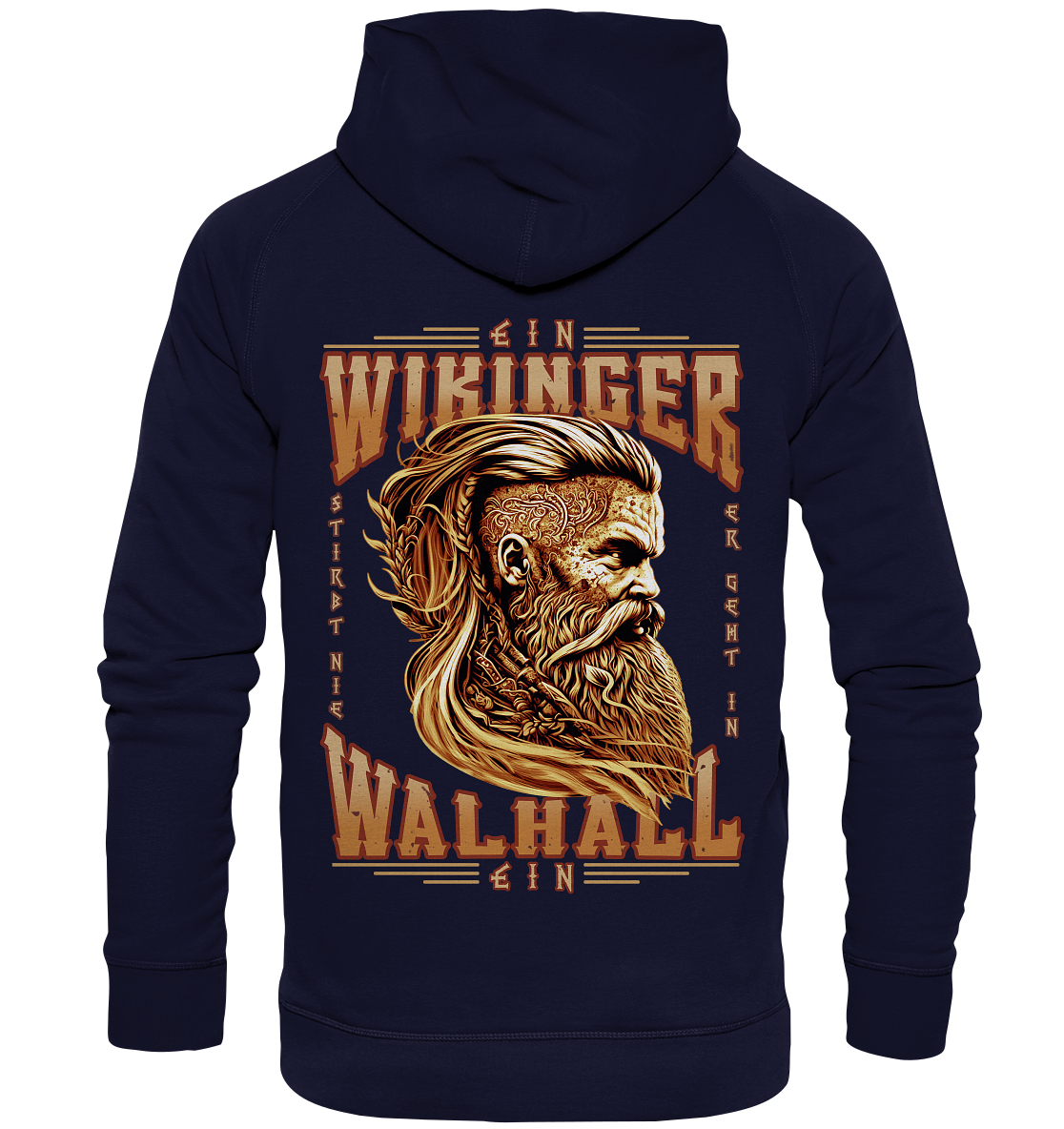 Ein Wikinger Stirbt Nie - Basic Unisex Hoodie XL