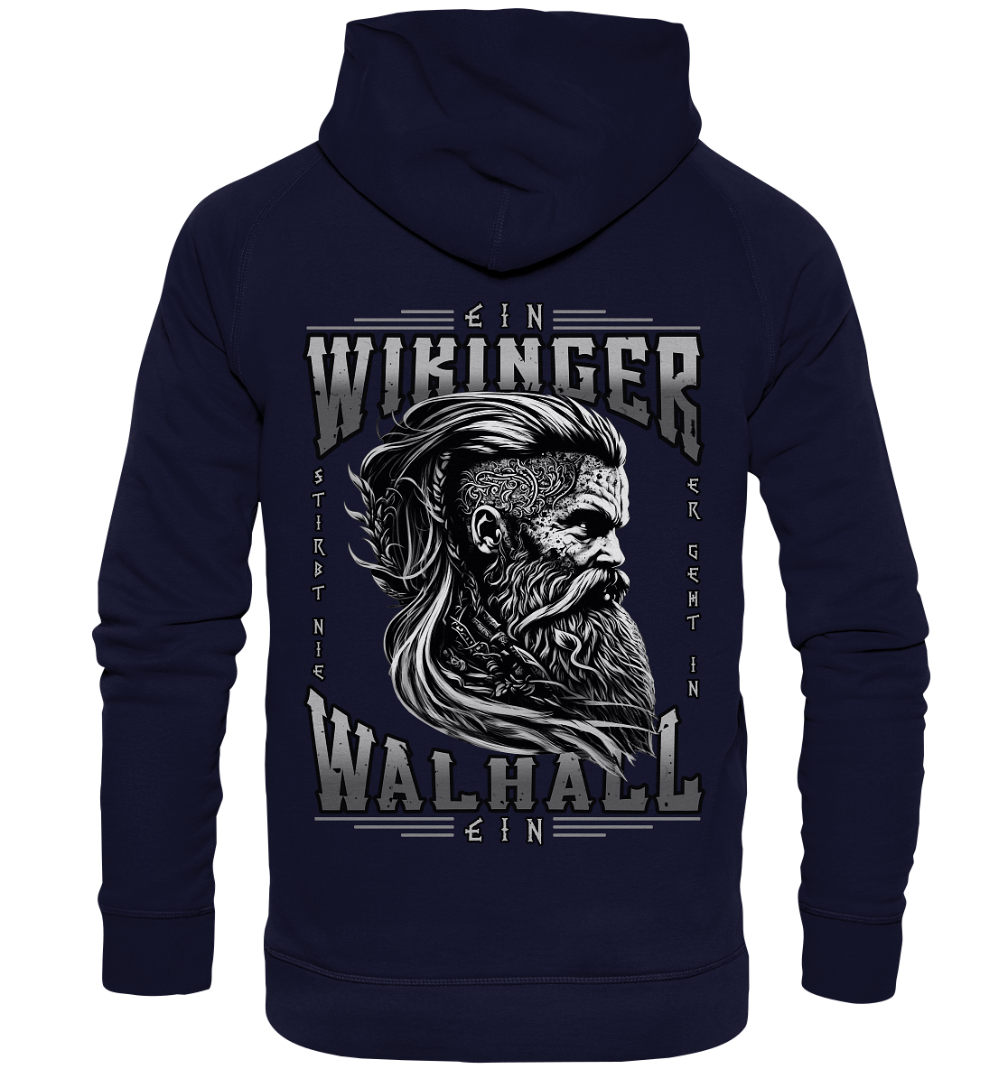 Ein Wikinger Stirbt Nie - Basic Unisex Hoodie XL