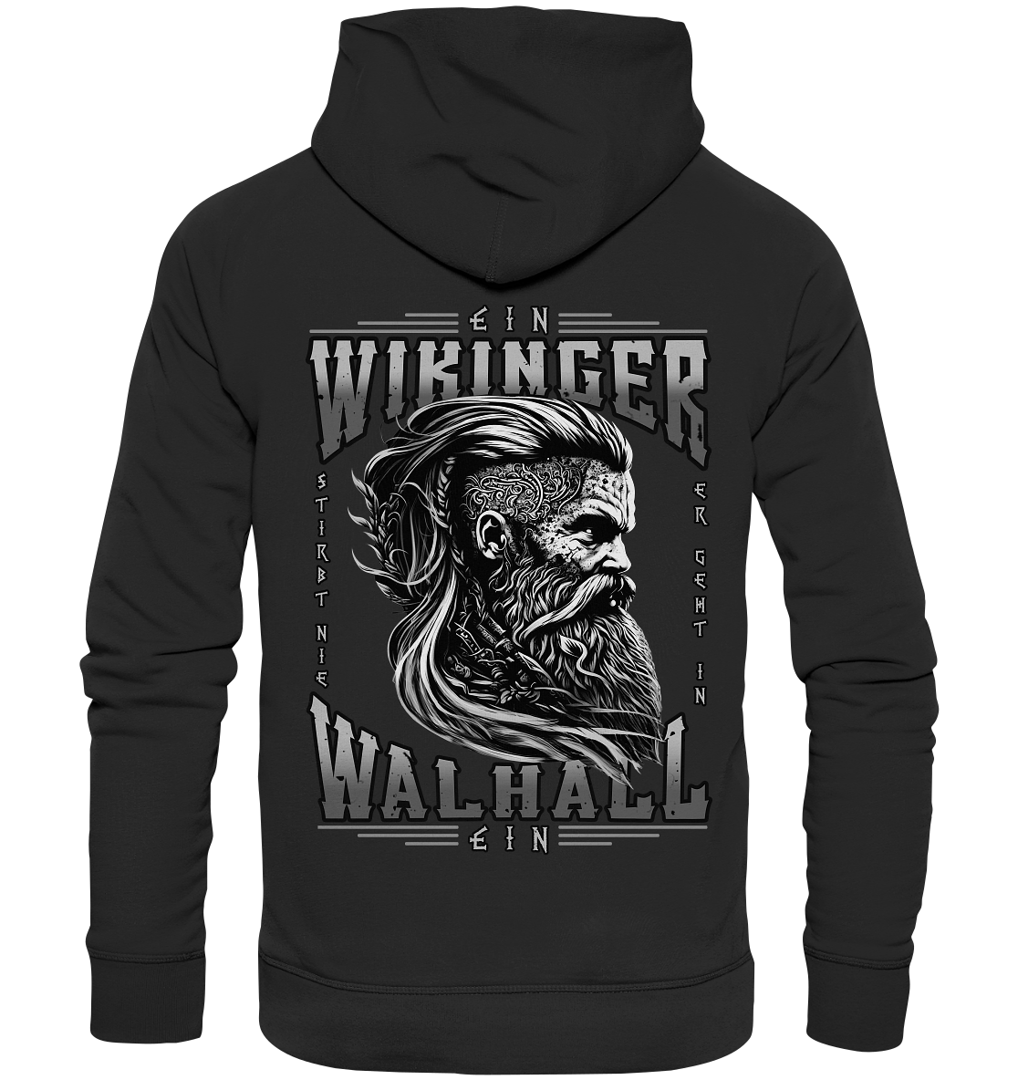 Ein Wikinger Stirbt Nie - Organic Basic Hoodie