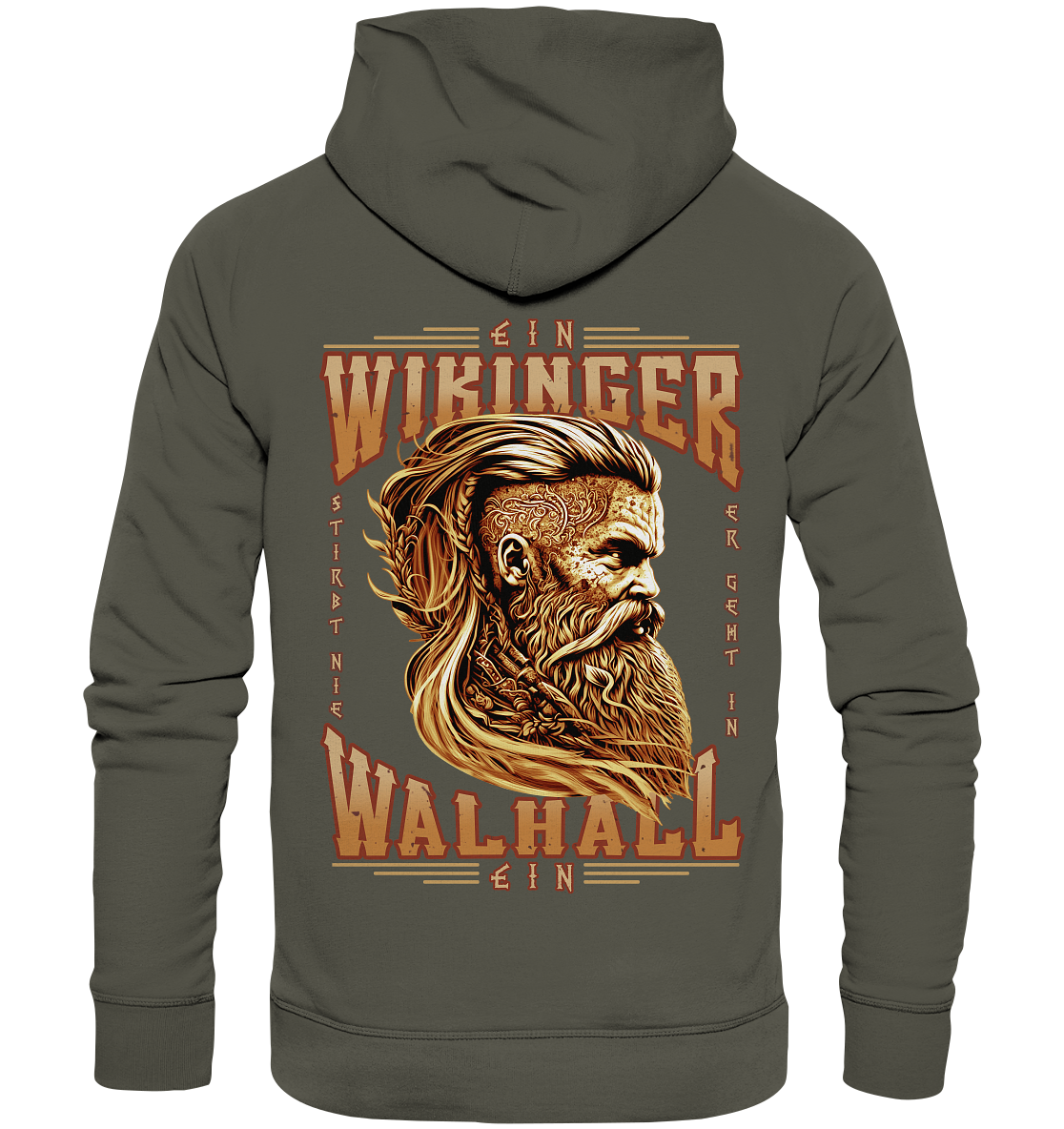 Ein Wikinger Stirbt Nie - Organic Basic Hoodie