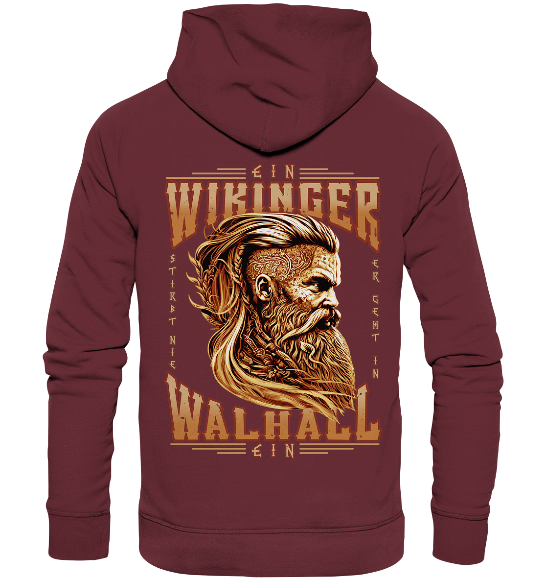 Ein Wikinger Stirbt Nie - Organic Basic Hoodie