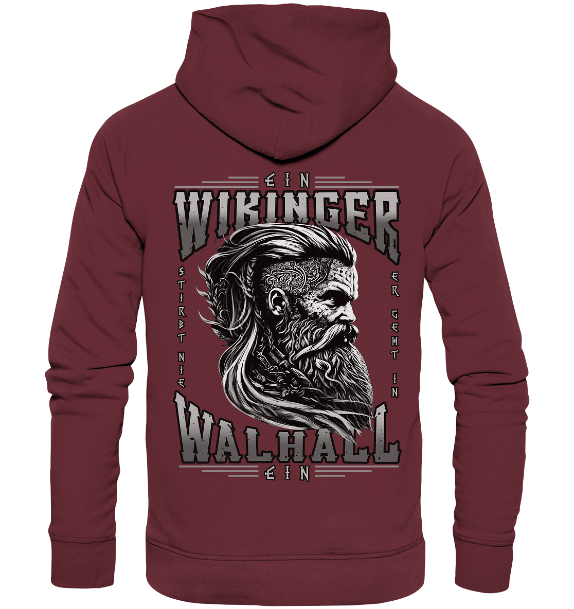 Ein Wikinger Stirbt Nie - Organic Basic Hoodie