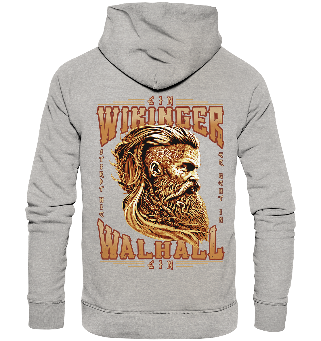 Ein Wikinger Stirbt Nie - Organic Basic Hoodie