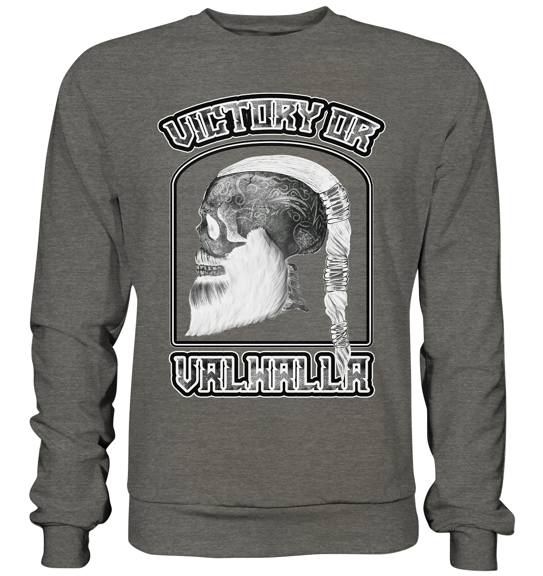 Ragnar Schädel(Schwarz-Weiß) - Basic Sweatshirt
