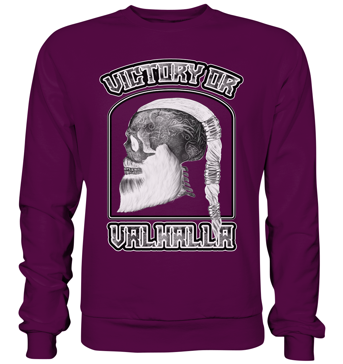 Ragnar Schädel(Schwarz-Weiß) - Basic Sweatshirt
