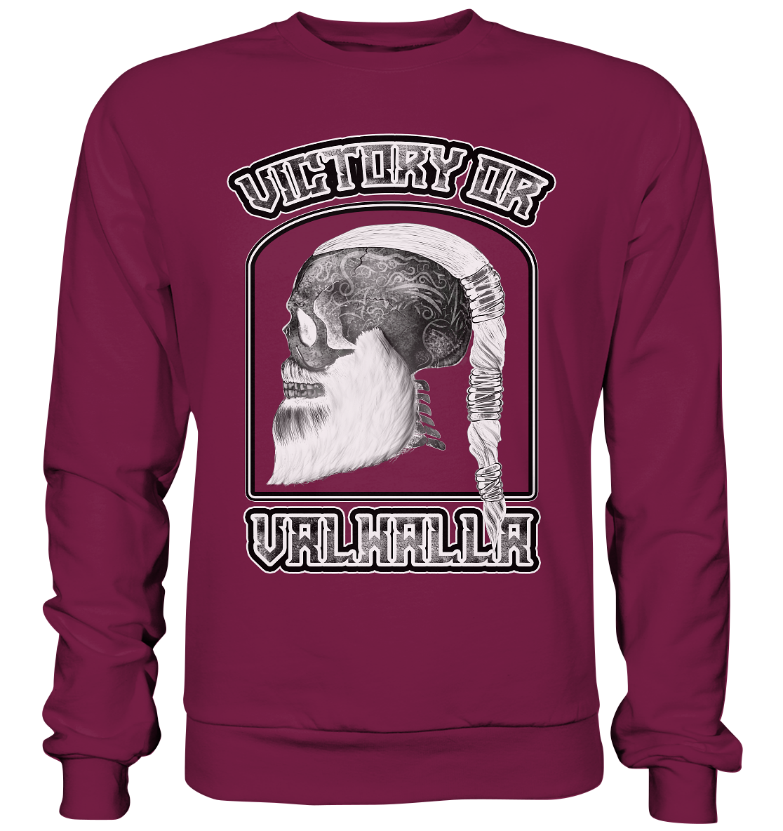 Ragnar Schädel(Schwarz-Weiß) - Basic Sweatshirt