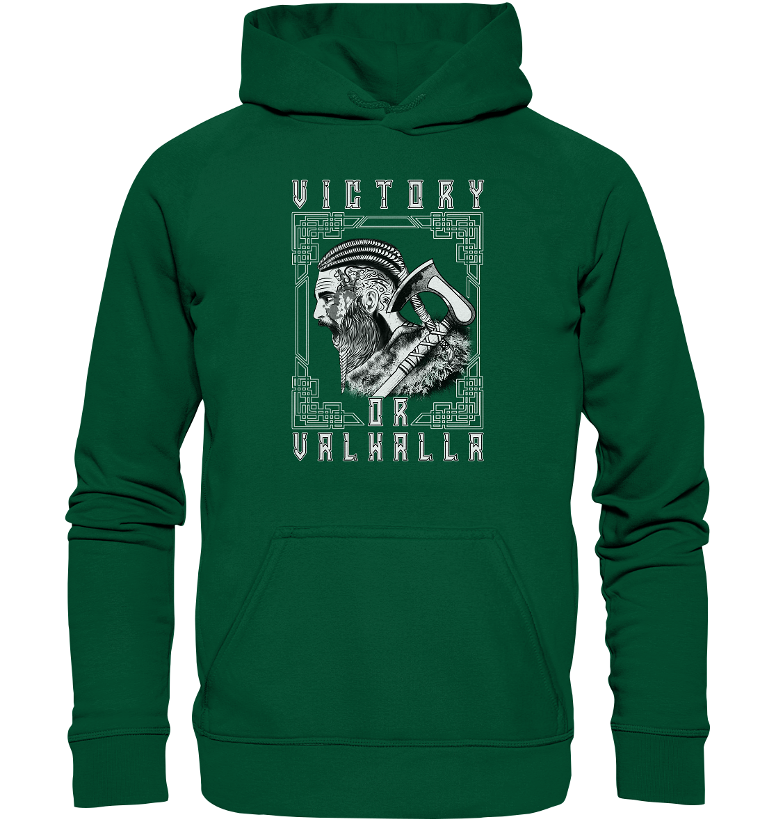 Wikinger Victory or Valhalla - Basic Unisex Hoodie