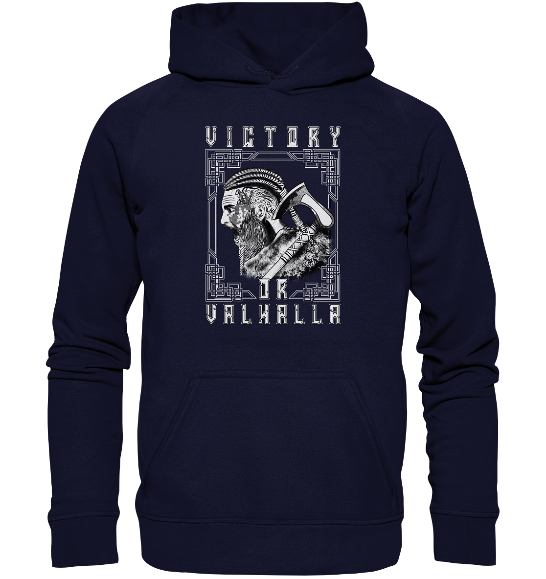 Wikinger Victory or Valhalla - Basic Unisex Hoodie