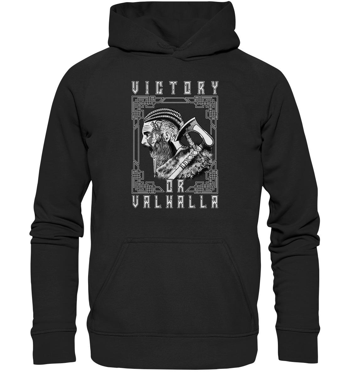 Wikinger Victory or Valhalla - Basic Unisex Hoodie