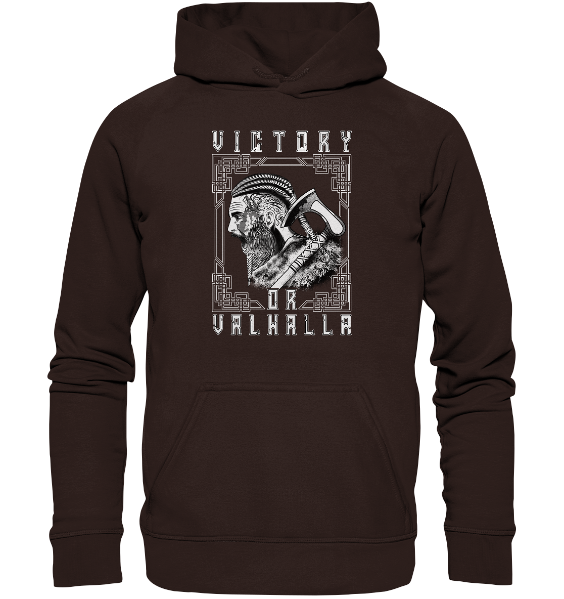 Wikinger Victory or Valhalla - Basic Unisex Hoodie