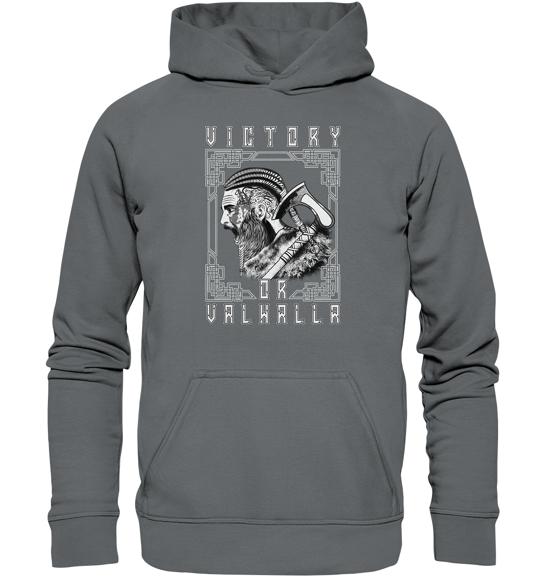 Wikinger Victory or Valhalla - Basic Unisex Hoodie