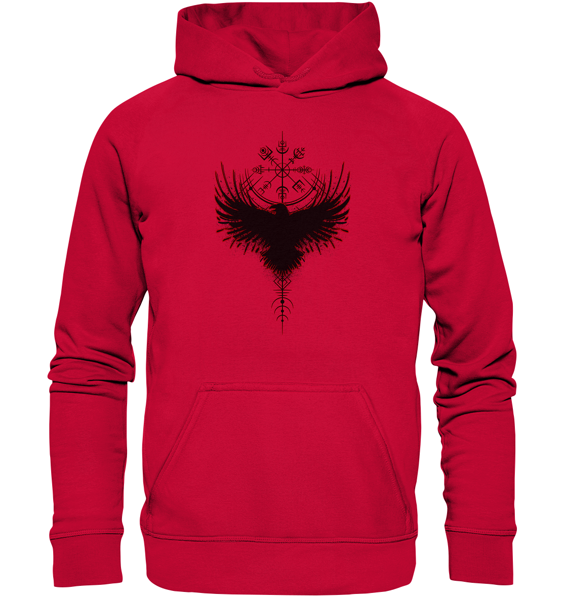 Wikinger Kompass Rabe - Basic Unisex Hoodie