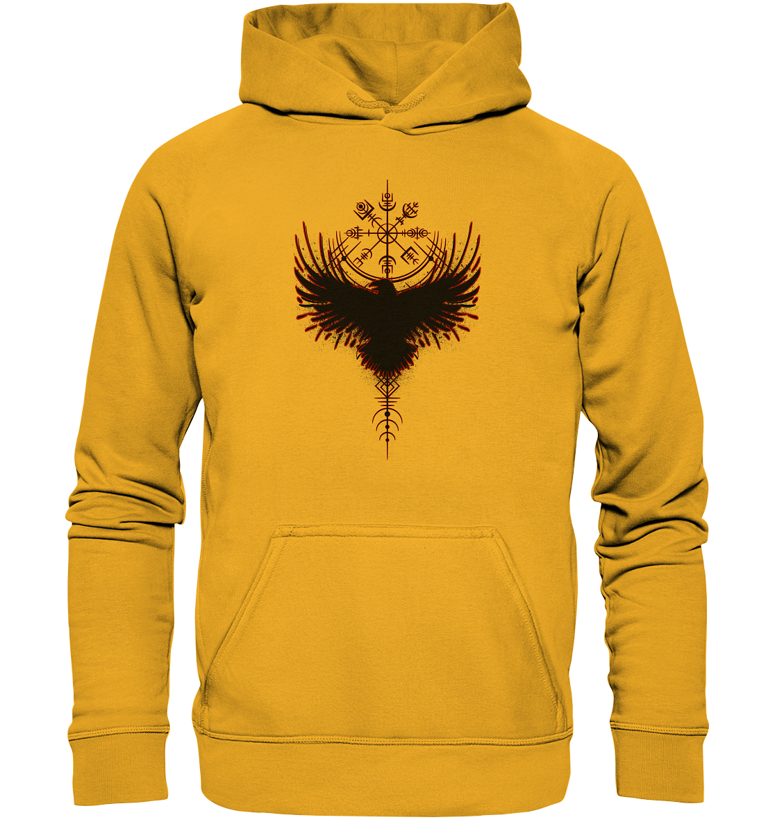 Wikinger Kompass Rabe - Basic Unisex Hoodie