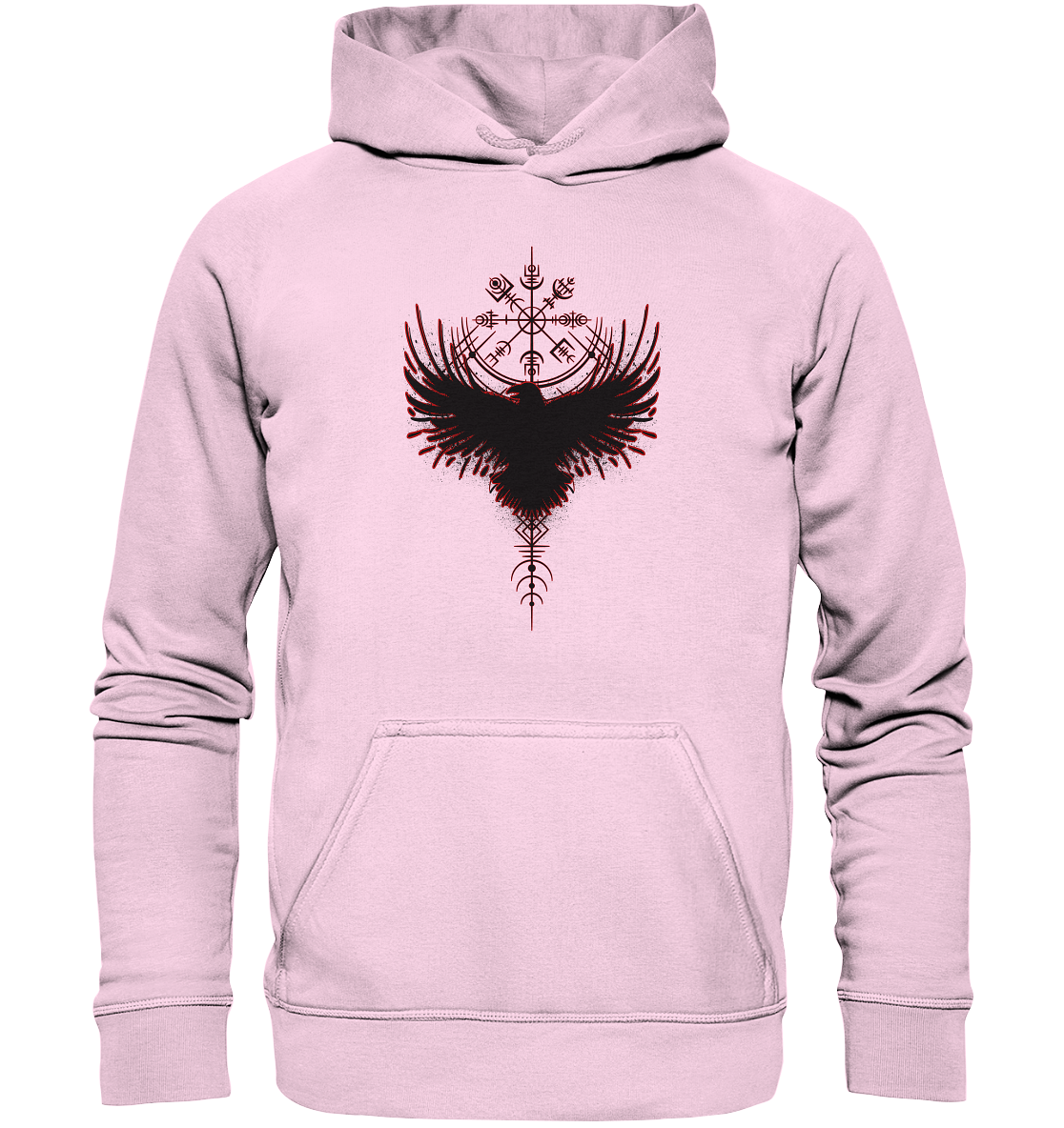 Wikinger Kompass Rabe - Basic Unisex Hoodie