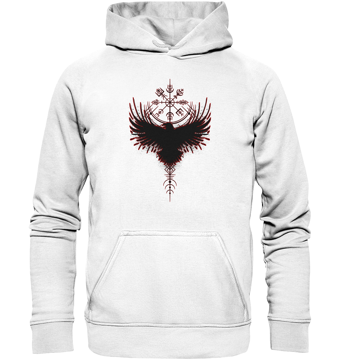 Wikinger Kompass Rabe - Basic Unisex Hoodie