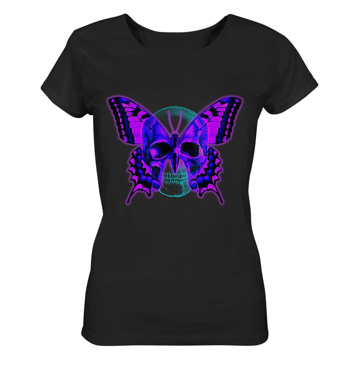 Butterfly Skull - Ladies Organic Basic Shirt