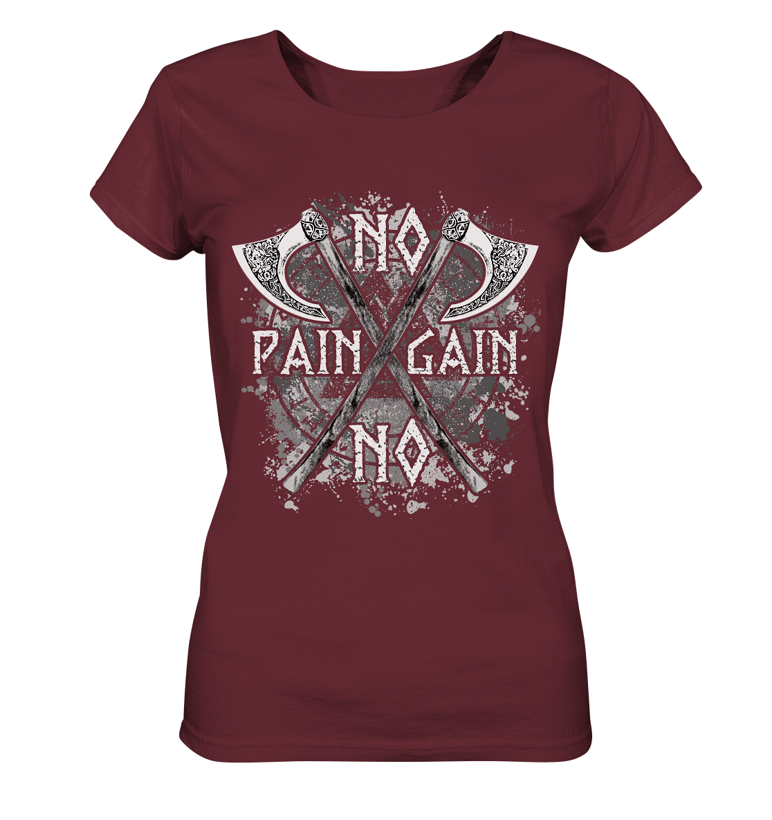 No Pain No Gain - Ladies Organic Basic Shirt