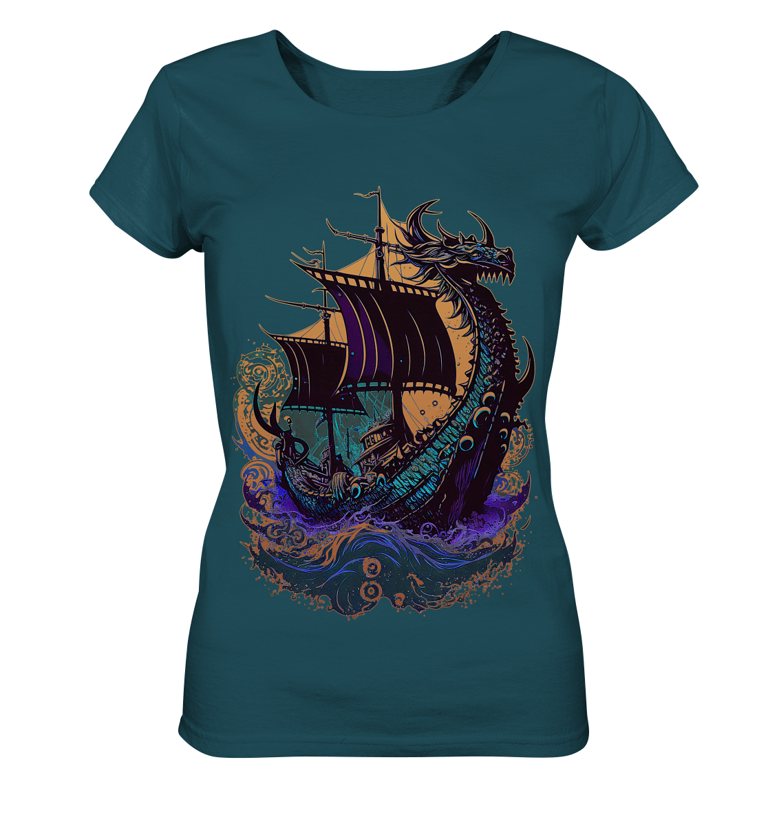 Wikinger Drachenschiff - Ladies Organic Shirt