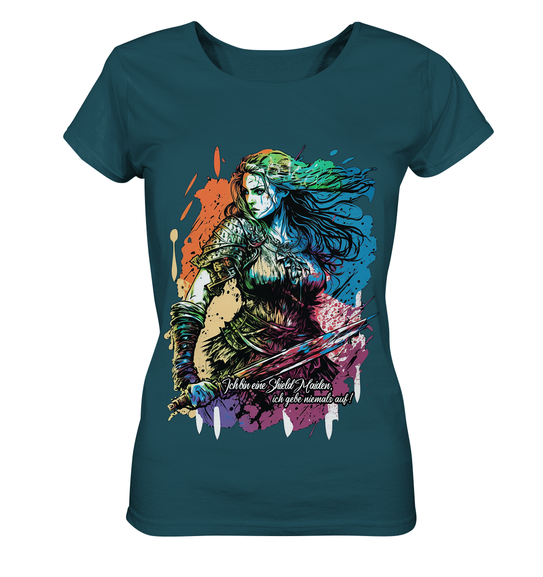 Shield Maiden Gib Nie Auf ! - Ladies Organic Shirt