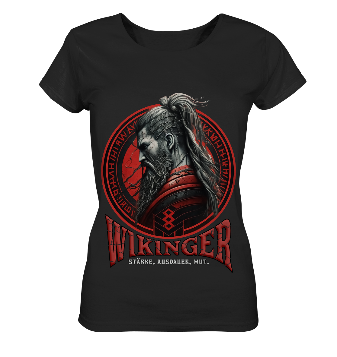 Wikinger Stärke Ausdauer Mut - Ladies Organic Shirt