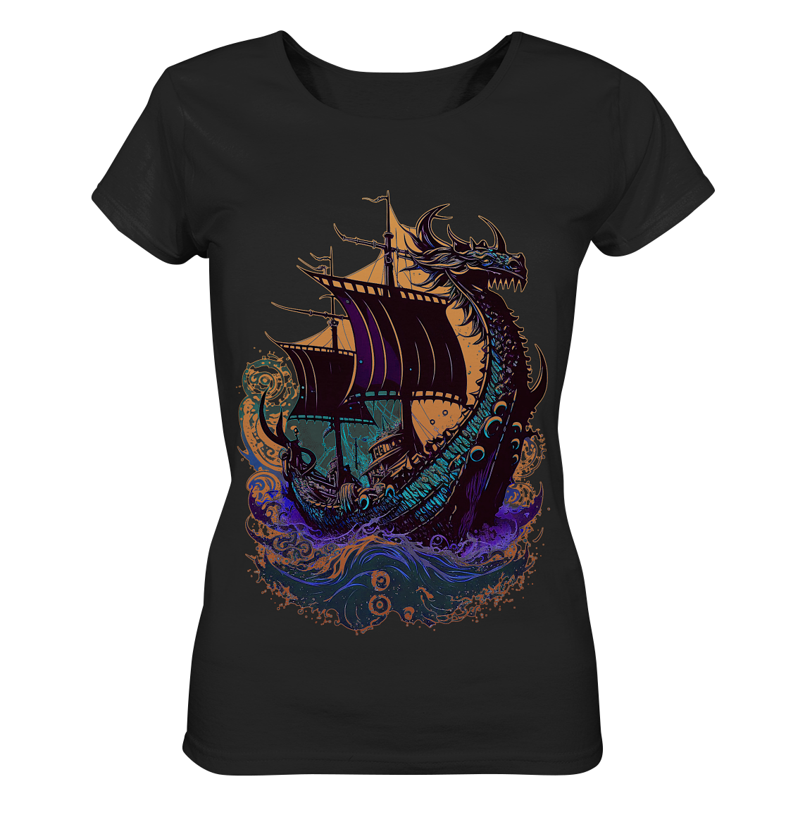 Wikinger Drachenschiff - Ladies Organic Shirt
