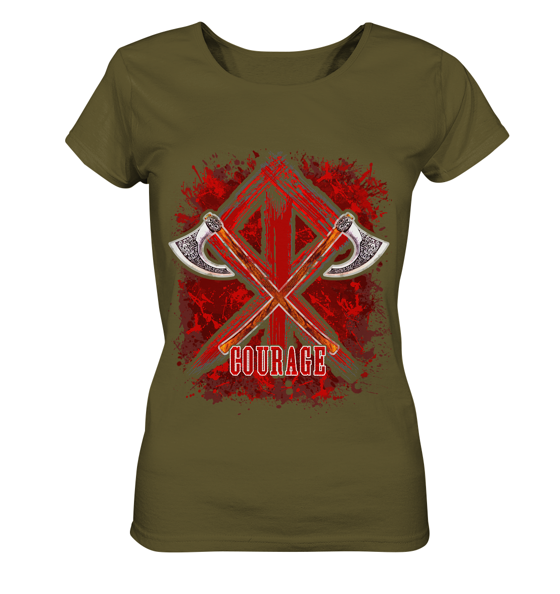 Wikinger Courage - Ladies Organic Shirt