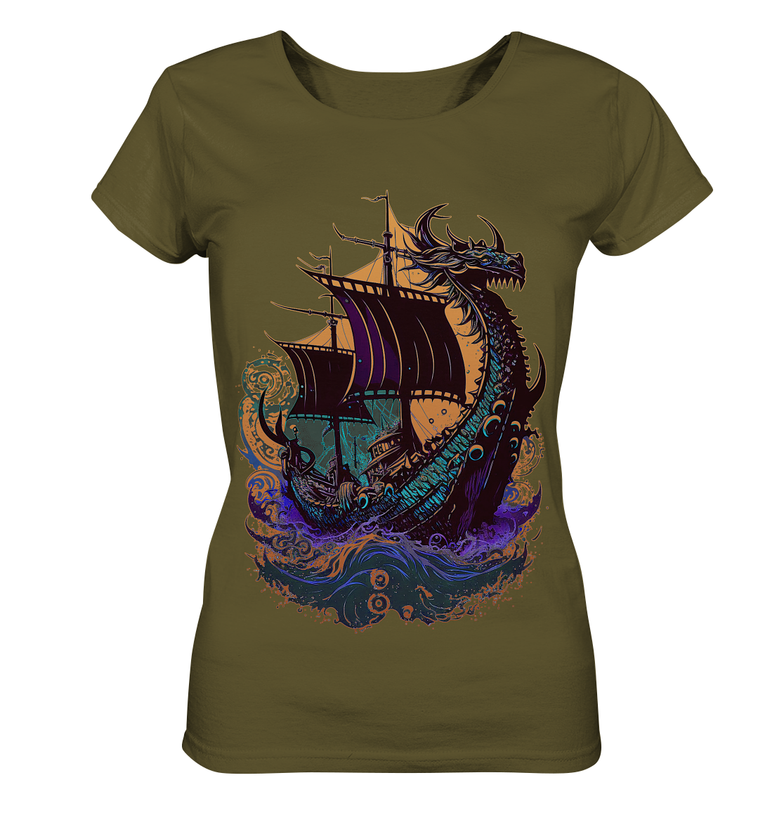 Wikinger Drachenschiff - Ladies Organic Shirt