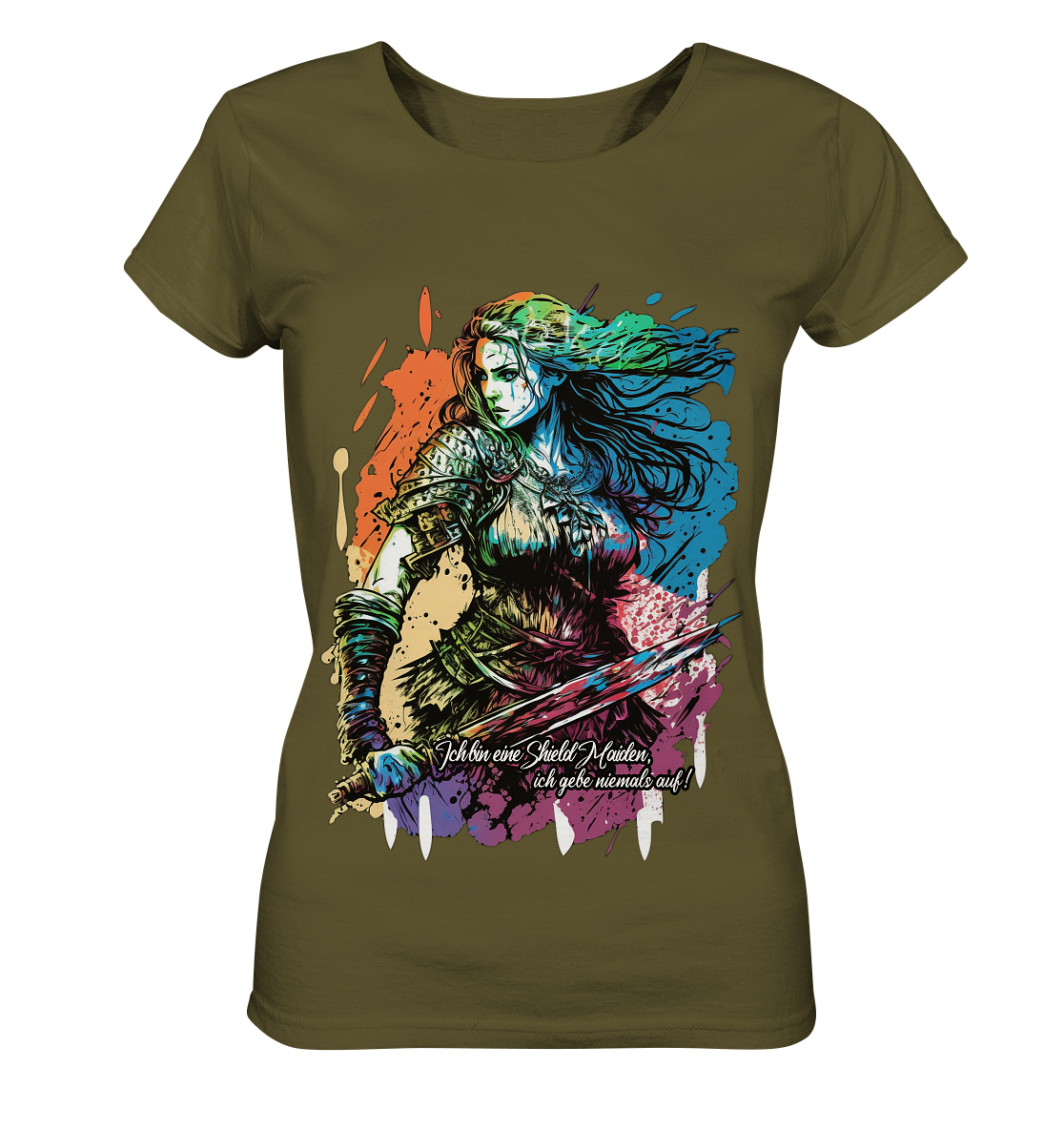 Shield Maiden Gib Nie Auf ! - Ladies Organic Shirt