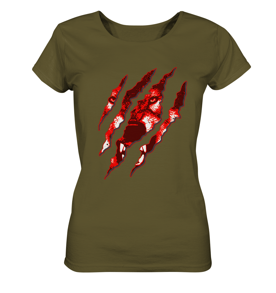 Fenrir Wolf Zerrissen - Ladies Organic Shirt