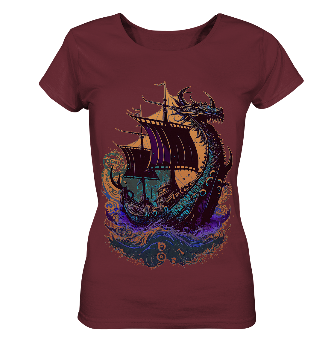 Wikinger Drachenschiff - Ladies Organic Shirt