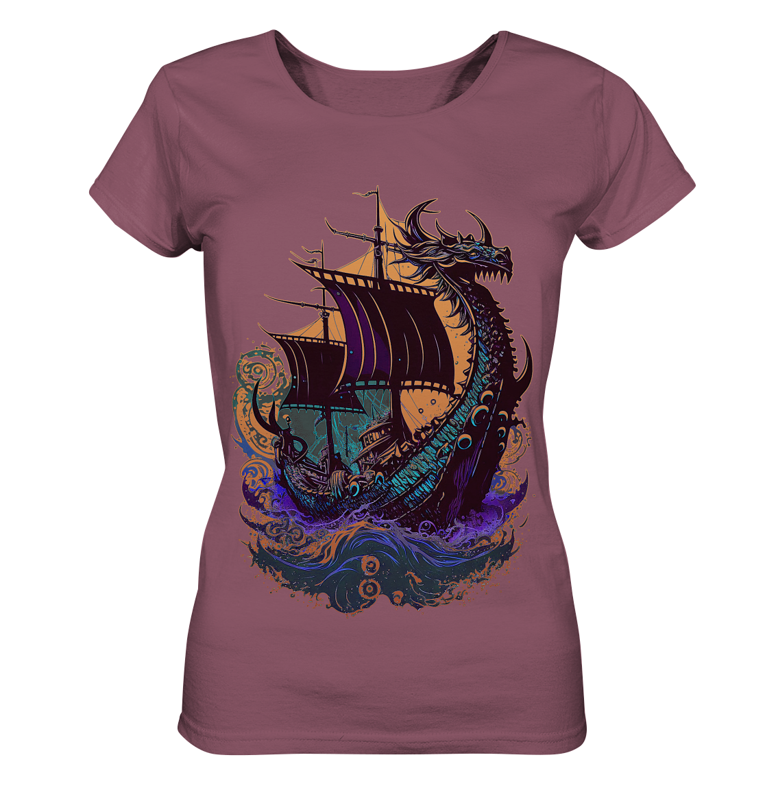 Wikinger Drachenschiff - Ladies Organic Shirt