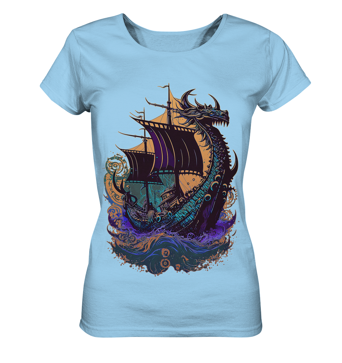 Wikinger Drachenschiff - Ladies Organic Shirt