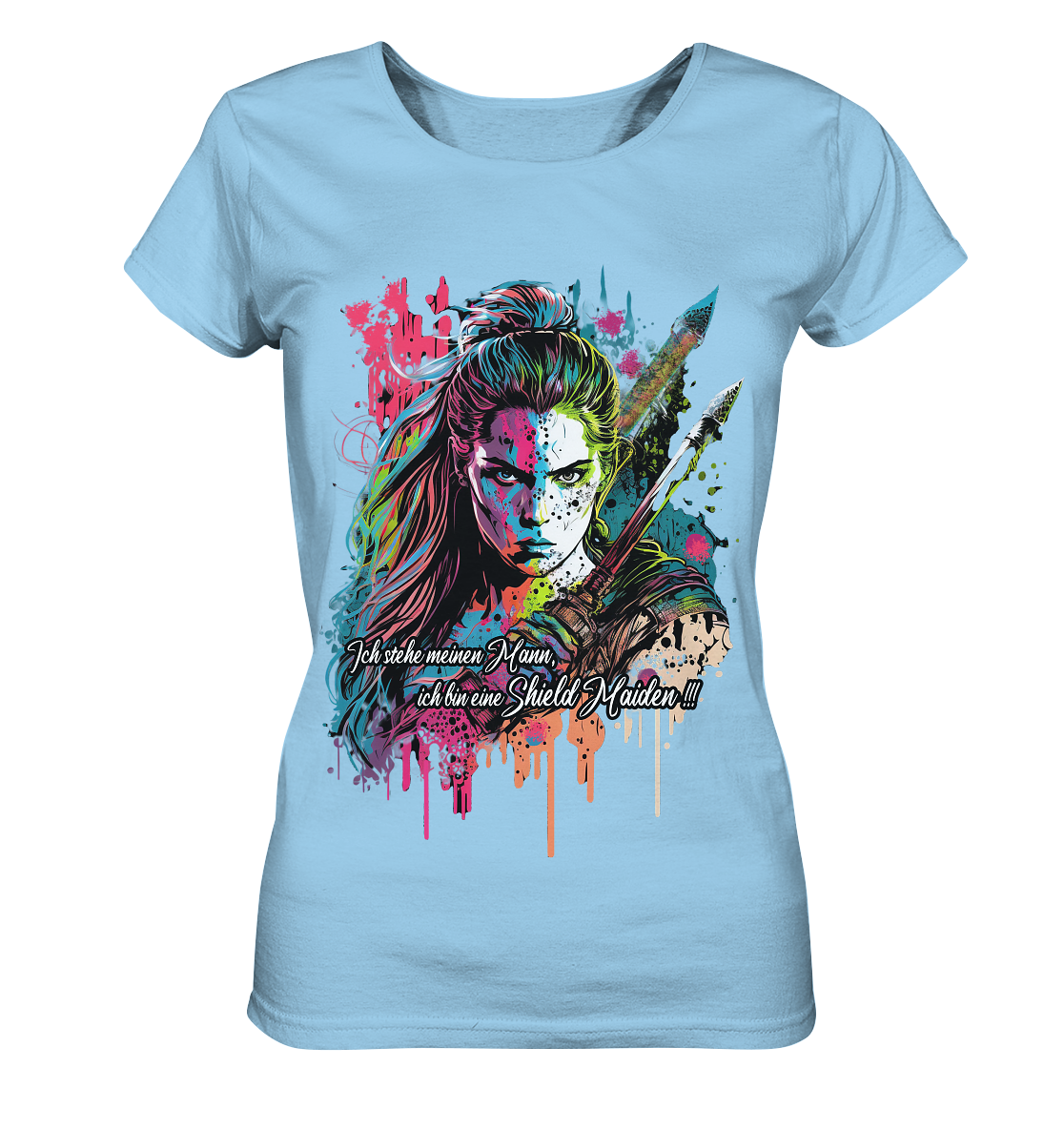 Shield Maiden Ich Stehe Meinen Mann - Ladies Organic Shirt