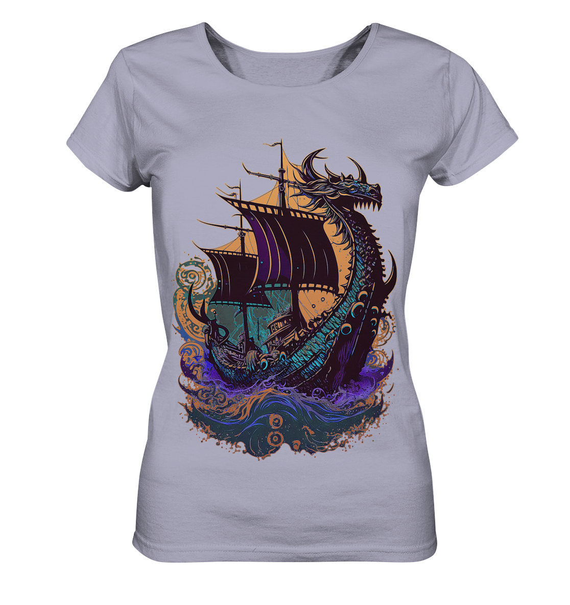 Wikinger Drachenschiff - Ladies Organic Shirt