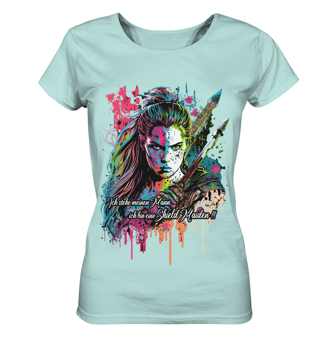 Shield Maiden Ich Stehe Meinen Mann - Ladies Organic Shirt