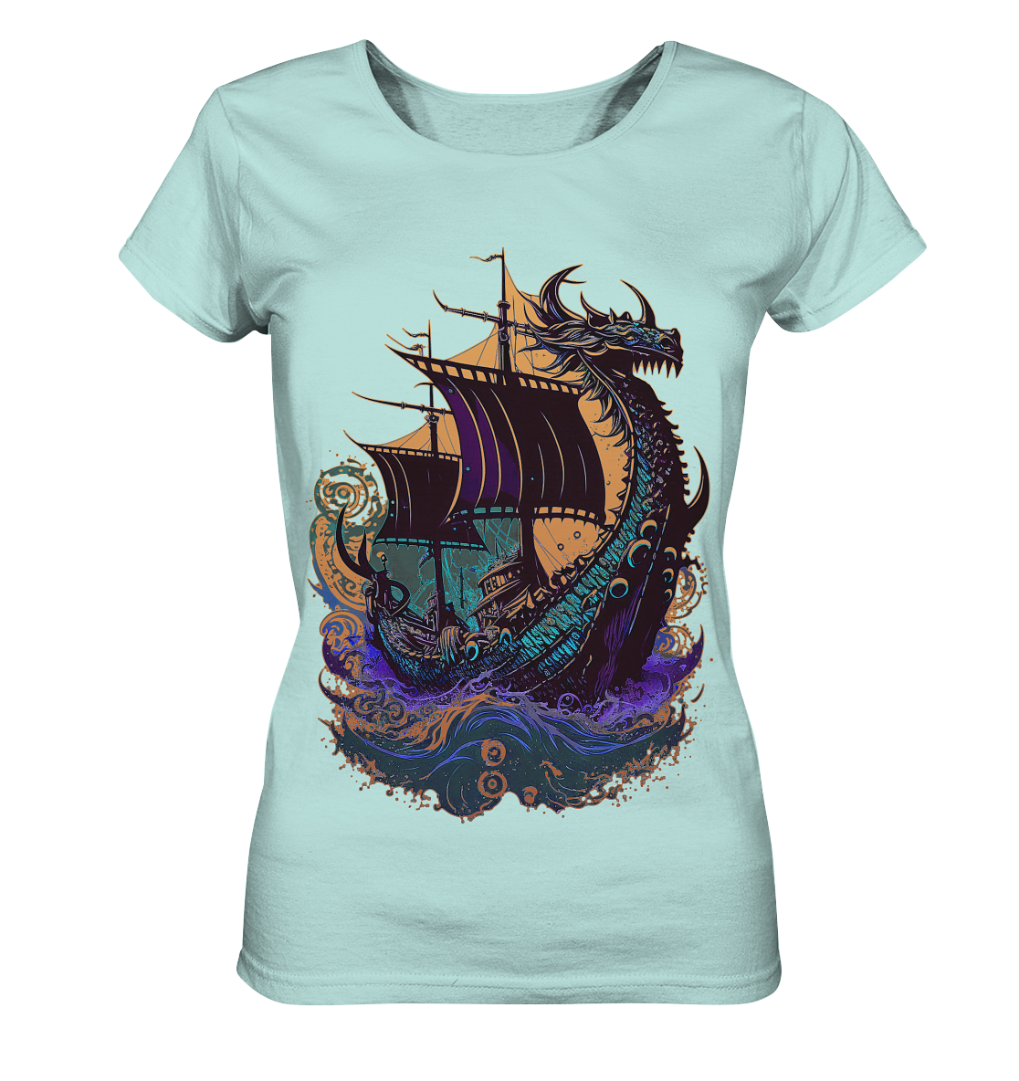 Wikinger Drachenschiff - Ladies Organic Shirt