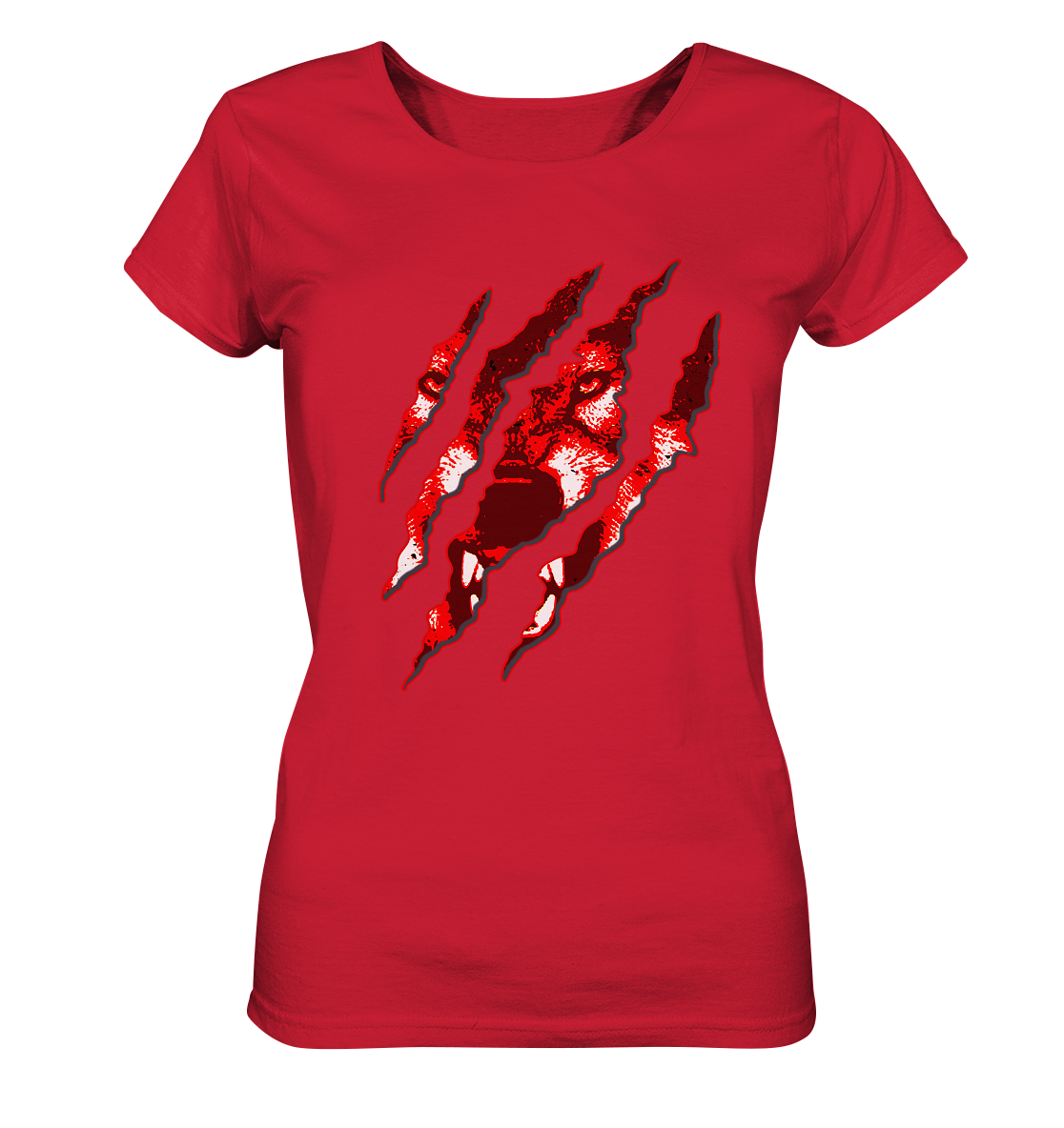 Fenrir Wolf Zerrissen - Ladies Organic Shirt