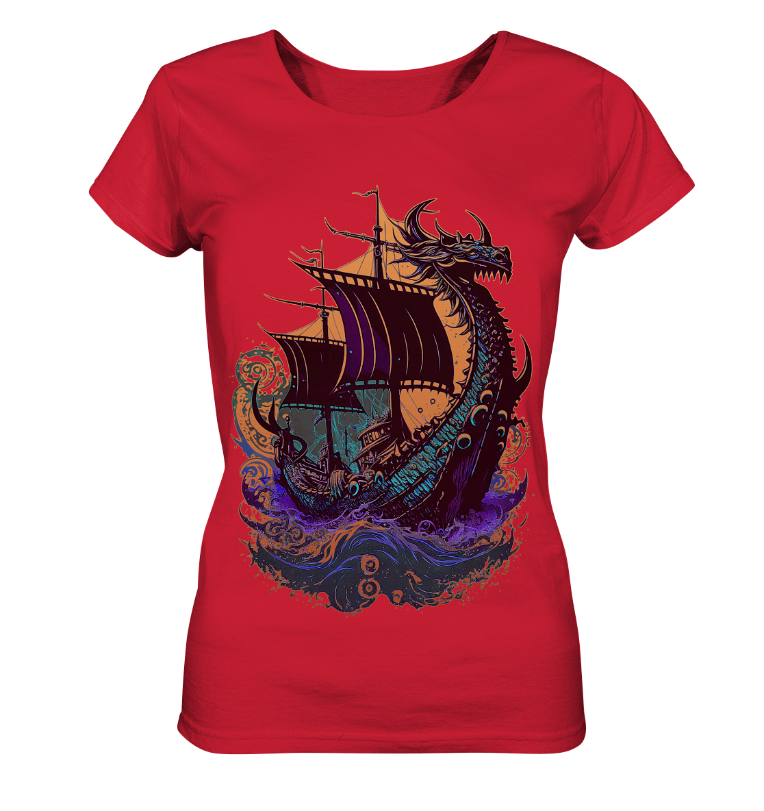 Wikinger Drachenschiff - Ladies Organic Shirt